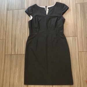 Tahari gray dress